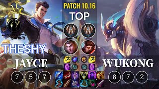 IG TheShy Jayce vs Wukong Top - KR Patch 10.16