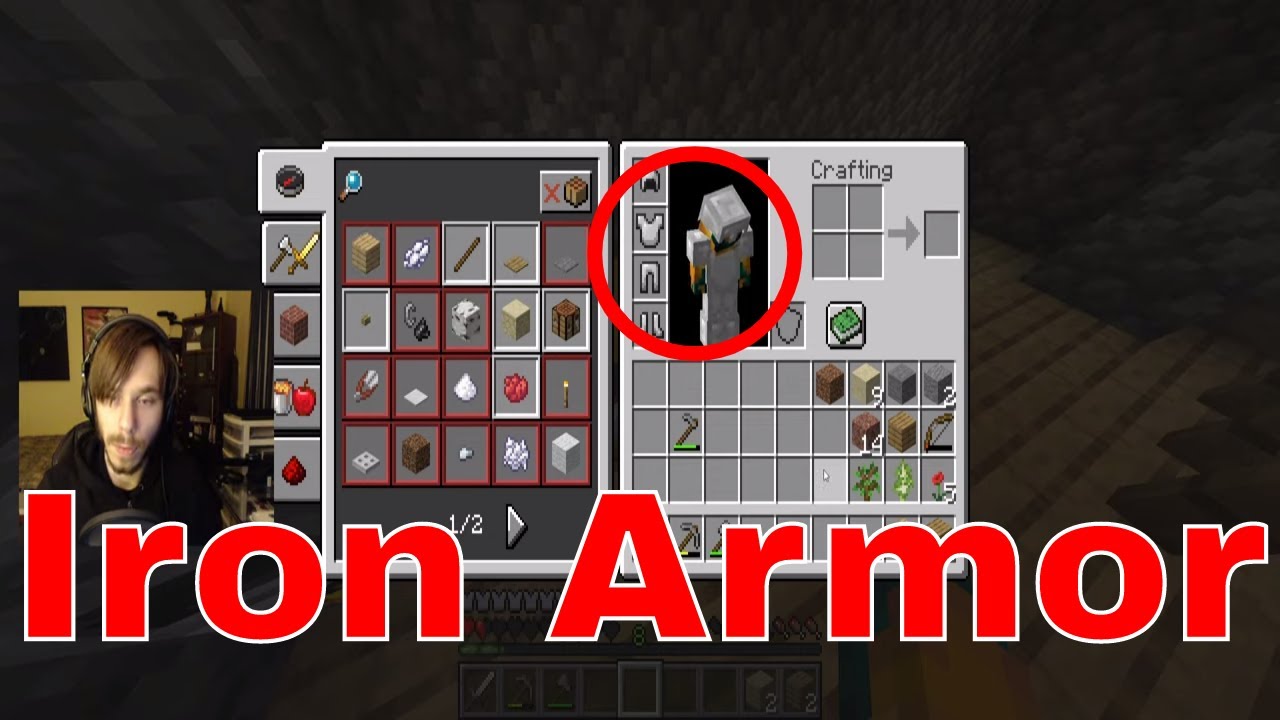 HOW TO MAKE IRON ARMOR IN MINECRAFT - YouTube