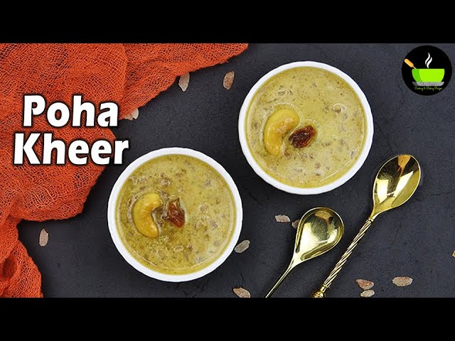 Poha Kheer With Jaggery | Healthy Dessert Recipe | Poha Recipes | Aval Payasam Recipe With Jaggery | She Cooks