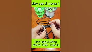 Dây Cáp Sạc Nhanh 3 Đầu 100W  - FL100. Dài 1m2 Hỗ Trợ Sạc Nhanh 3 Trong 1 Chống Đứt Chống Rối