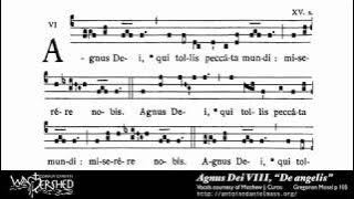 Agnus Dei VIII from Mass VIII, Gregorian Chant (Brébeuf Hymnal)
