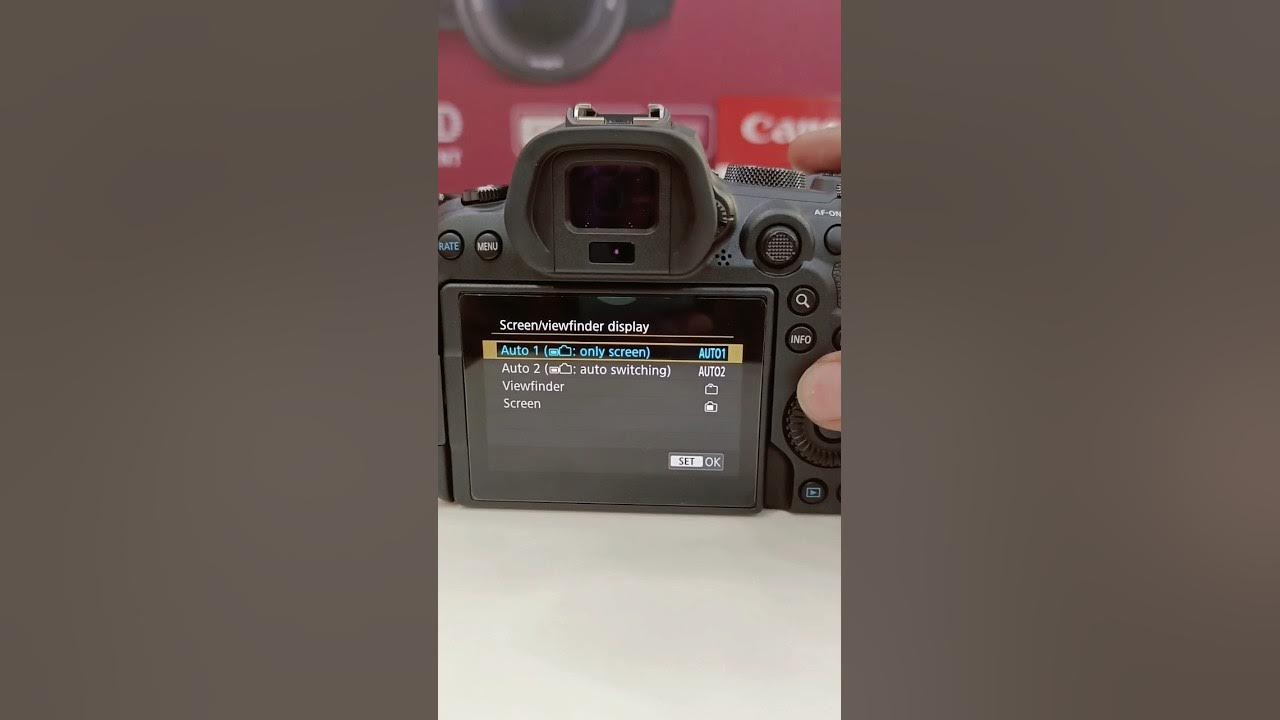 How to Switch Viewfinder to LCD & Both canon mirrorless 