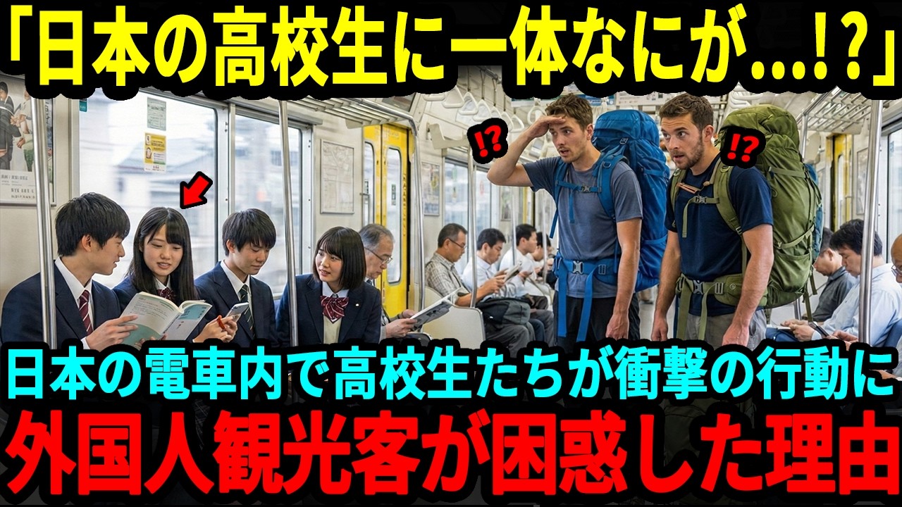 「こんな国ありえるのか」日本の高校生が満員電車で見せた行動に外国人が唖然。その理由とは
