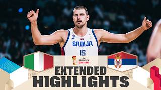Italy 🇮🇹 v Serbia 🇷🇸 | Extended Highlights | FIBA Basketball World Cup 2027 European Qualifiers
