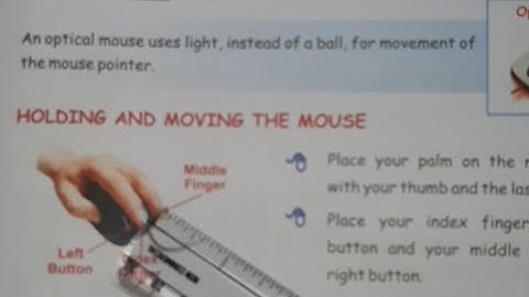 Lesson 5 Mouse - An Input Device Part -1