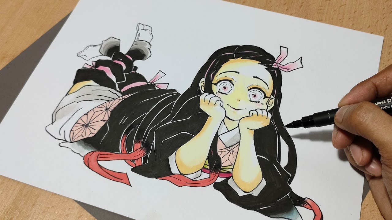 Como desenhar a Nezuko #demonslayer #kimetsunoyaiba #nezuko