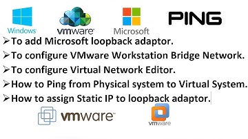 How to ping from physical machine to virtual machine in vmware workstation using Loopback Adapter
