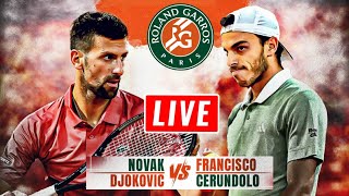 Djokovic vs Cerundolo Live Streaming | Francisco Cerundolo vs  Novak Djokovic  Live