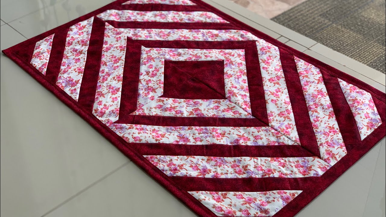 Passo a passo tapete de tecido