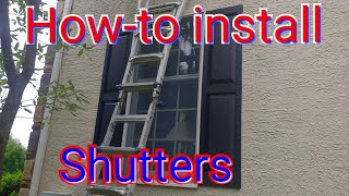 Howto install shutters