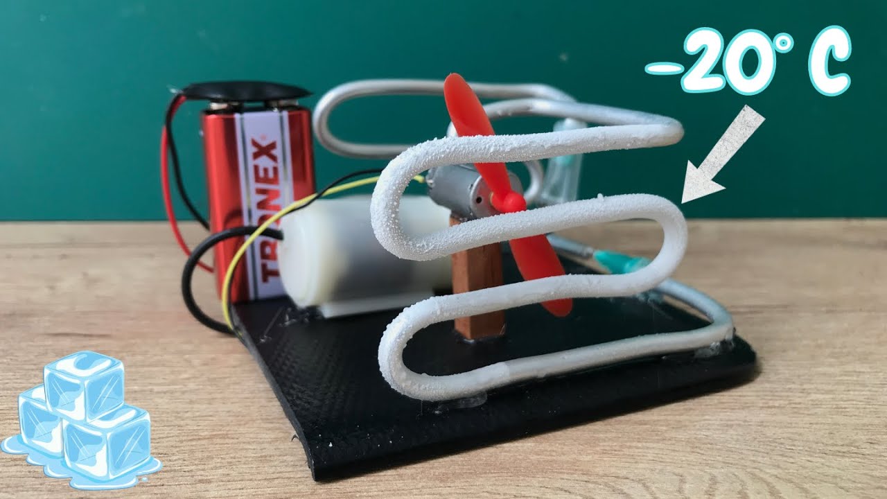 Prototipo Simulado Mini AC - CONGELADOR Casero | ❄DIY CLHI❄