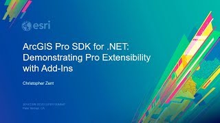 ArcGIS Pro SDK for .NET: Demonstrating Pro Extensibility with Add-Ins