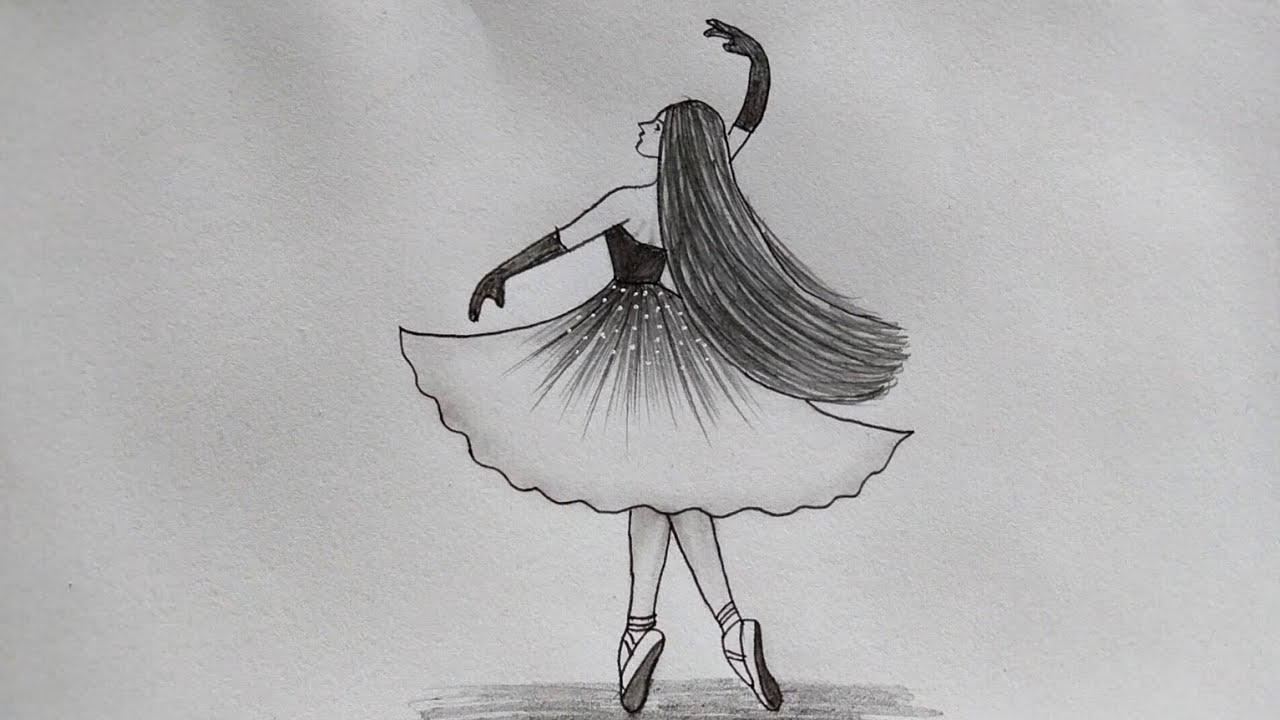 How to draw a Easy Dancing girl -step by step || Pencil Sketch for ...
