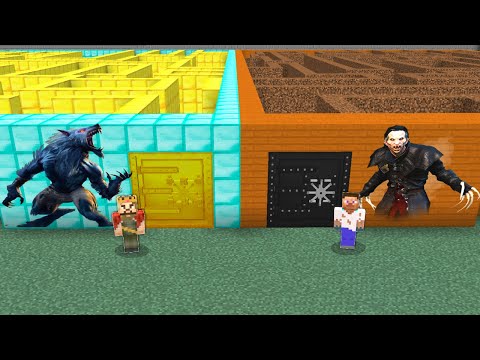 1$ VAMPİR LABİRENT VS 1000$ KURT ADAM LABİRENT! 😱 - Minecraft