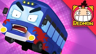 Five little buses went out one day | Super songs | Nursery Rhymes | For Children | REDMON Kids Songs chords