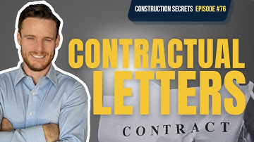 How to write letters on a construction project