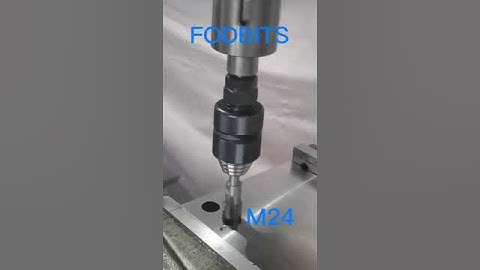Tapping Video- The Tap ias Protected By a Torque Adjustable Drilling Arbor