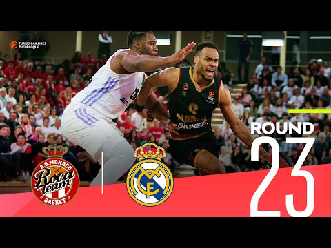 Real prevails in drama over Monaco! | Round 23, Highlights | Turkish Airlines EuroLeague