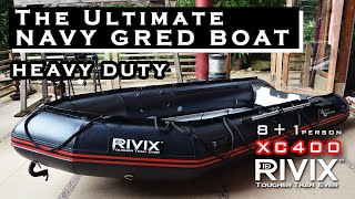 5min Guide to Unbox the Ultimate Navy XC400 RIVIX 8+1 Persons Inflatable Boat