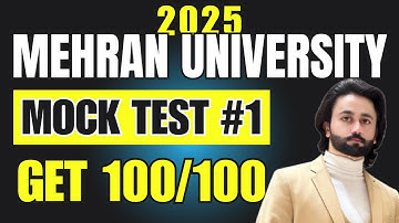 Mehran University Entry Test Preparation Mock Test 01 I MUET Past paper 2024 I MUET Past Papers