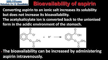 D.2 Solubility and bioavailability of aspirin (SL)