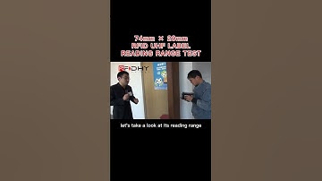 74mm × 20mm RFID UHF LABEL READING RANGE TEST