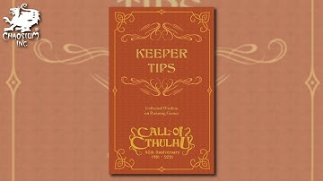 Keeper Tips Book | Chaosium Unveiled
