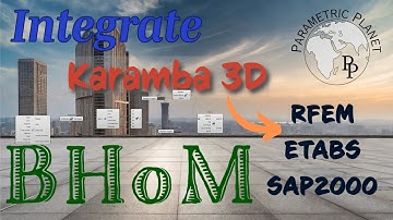Karamba3D Model into Etabs, Sap2000, RFEM and Robot Structural Analysis Using BHoM #bhom#grasshopper