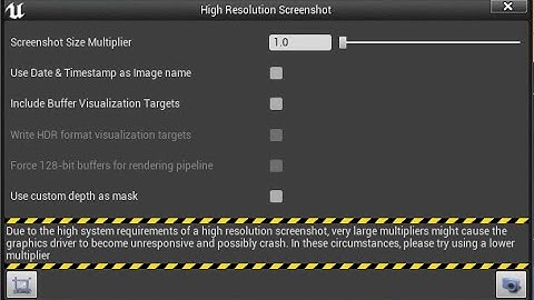 Unreal Screenshot tool