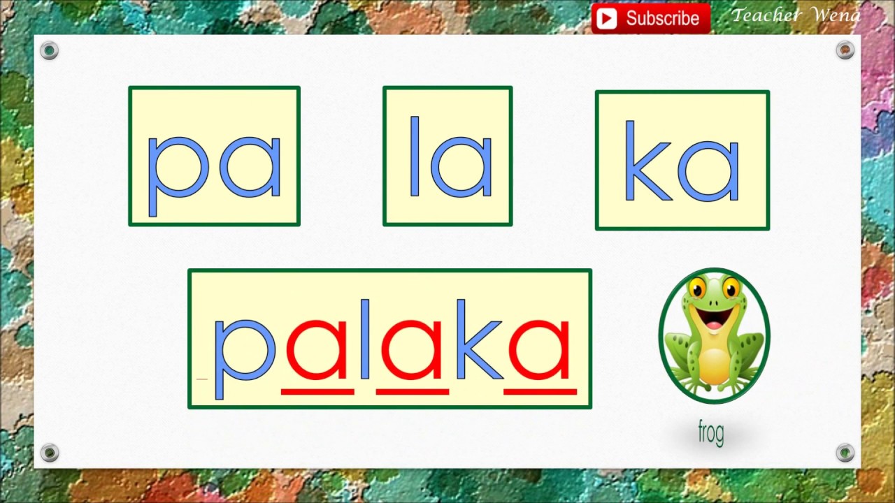 Aa Pagbasa Ng 3 Pantig Na May Titik Aa Tutorial 40 Youtube