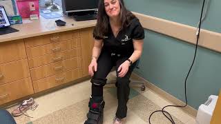 How To: Put on Immobilization Boot/Walking Boot