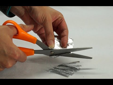 how to sharpen clipper blades with aluminum foil