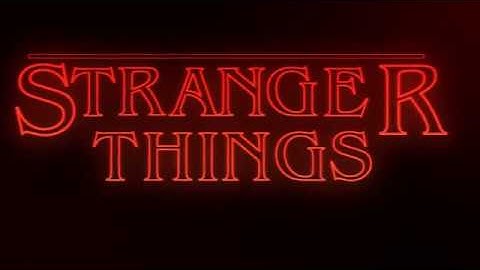 Stanger Things Intro - Speed Art #1