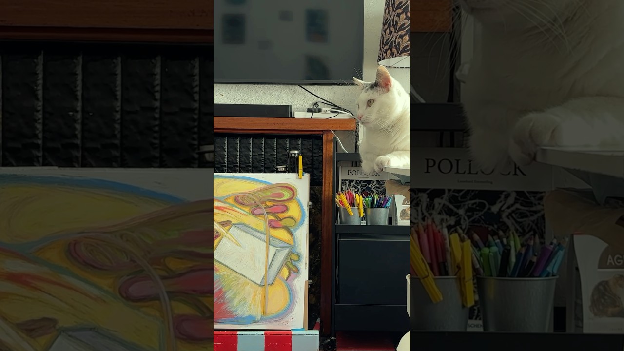 My Life As An Artist With Three Cats. 