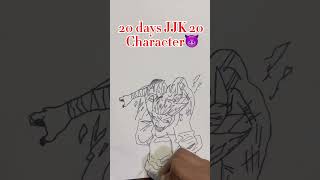 Day 7 JJk character🔥❤️ #art #drawing #anime #lifeisbutadream #sketch #speeddrawing #drawholic