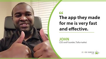 Client Testimonial- John, CEO and Founder of Taifa Market