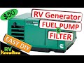 RV Onan Generator Fuel pump and Filter replacement. A Step by Step walk through.