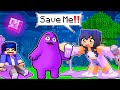 APHMAU WAS CAPTURED BY GRIMACE SHAKE - Minecraft 360° !