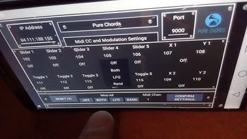Pure Chords Android Keyboard and Controller - 4 Settings Page Layout Overview