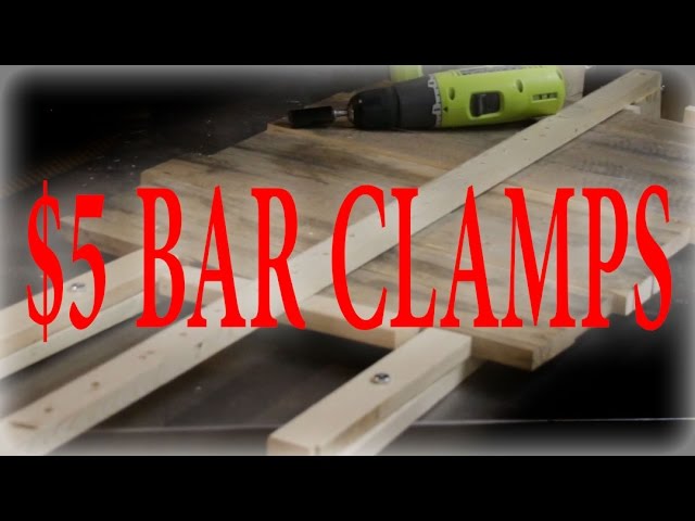 Crazy Easy Homemade Bar Clamps