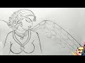 Fairy sculpture drawing easy  the fairy  part 1  arts ark  fairy drawing  pori drawing easy