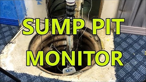 Sump pit water level monitor