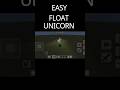 ESY FLOAT UNICORN #minecraft #shortvideo