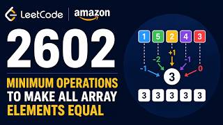 Minimum Operations to Make All Array Elements Equal | Leet Code | 2602 | Microsoft Test