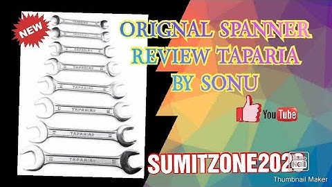 Taparia spanner set best tools