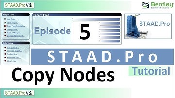 #5. How to Copy Nodes in STAAD.Pro | Easiest Method of drawing Beams in STAAD.Pro