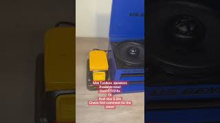 Get yours now! #diyaudio #minitoolbox #toolboxspeaker #customspeaker #smallbusiness #skaraudio