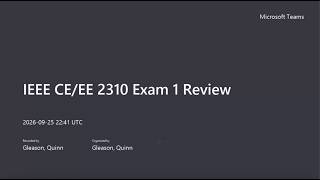 Full EE/CE 2310 Exam 1 Review - Fall 2026 News