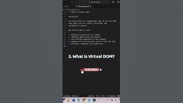 What is Virtual DOM in React? | Virtual DOM Explained  | React JS Interview Question & Answer