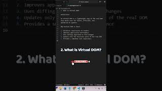 What is Virtual DOM in React | Virtual DOM Explained  | React JS Interview Question & Answer News